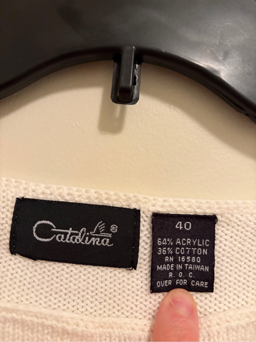 Vintage Catalina Coastal Scene Knit Top with Palm Tree and Sailboat - Picture 5 of 6